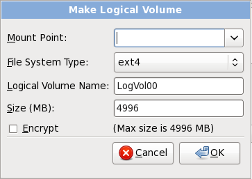 Make Logical Volume